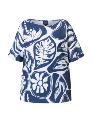 Foto van product Ulla Popken Shirt donkerblauw / wit