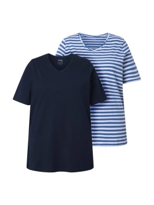 Foto van product Ulla Popken Shirt donkerblauw / wit