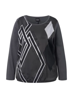 Foto van product Ulla Popken Shirt donkergrijs / zwart / zilver
