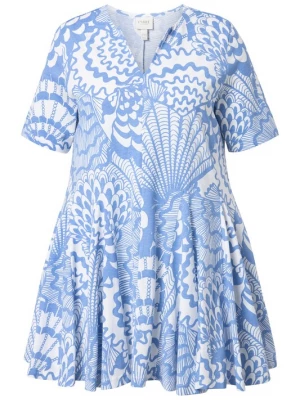 Foto van product Ulla Popken Shirt duifblauw / wit