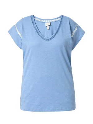 Foto van product Ulla Popken Shirt duifblauw / wit