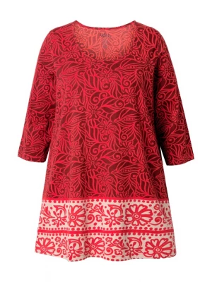 Foto van product Ulla Popken Shirt ecru / rood / zwart