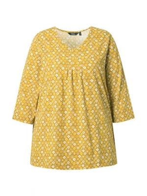Foto van product Ulla Popken Shirt geel / donkergeel / wit