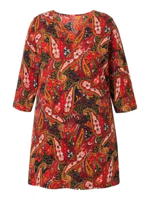 Foto van product Ulla Popken Shirt geel / groen / oranje / zwart
