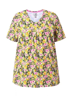 Foto van product Ulla Popken Shirt geel / groen / rosa / zwart