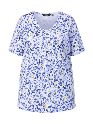 Foto van product Ulla Popken Shirt geel / lila / offwhite