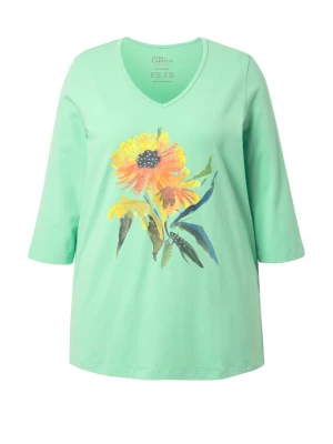 Foto van product Ulla Popken Shirt geel / mintgroen / spar / oranje