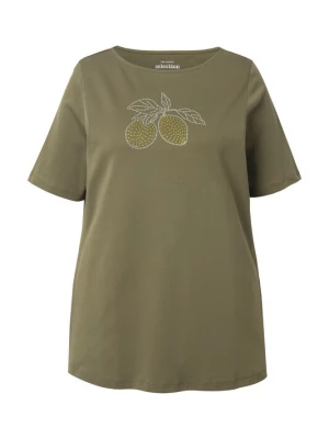 Foto van product Ulla Popken Shirt geel / olijfgroen