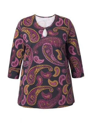 Foto van product Ulla Popken Shirt geel / pink / zwart