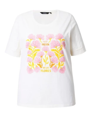 Foto van product Ulla Popken Shirt geel / rosa / offwhite