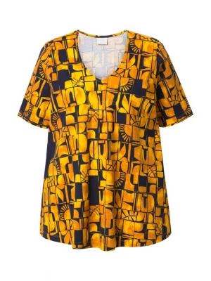 Foto van product Ulla Popken Shirt geel / zwart