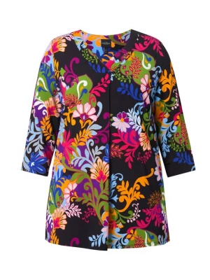 Foto van product Ulla Popken Shirt gemengde kleuren / zwart