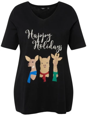 Foto van product Ulla Popken Shirt gemengde kleuren / zwart