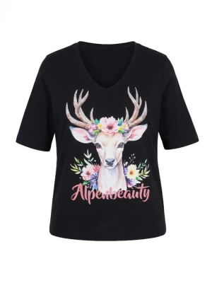 Foto van product Ulla Popken Shirt gemengde kleuren / zwart