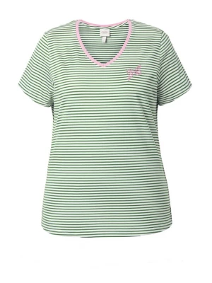 Foto van product Ulla Popken Shirt grasgroen / rosa / wit