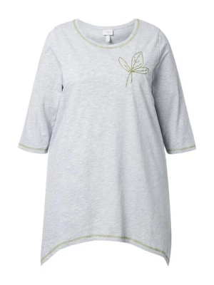Foto van product Ulla Popken Shirt grijs gemêleerd / olijfgroen