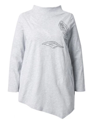 Foto van product Ulla Popken Shirt grijs gemêleerd / zwart