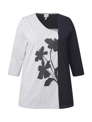 Foto van product Ulla Popken Shirt grijs gemêleerd / zwart