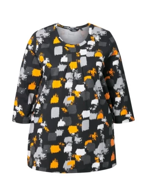 Foto van product Ulla Popken Shirt grijs / oranje / zwart / wit