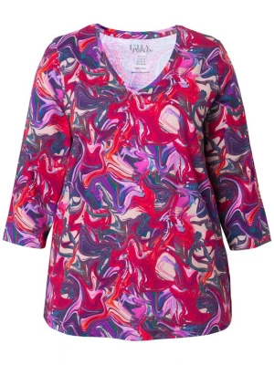 Foto van product Ulla Popken Shirt grijs / pink / rood / wit
