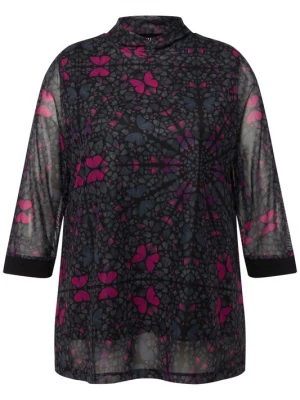 Foto van product Ulla Popken Shirt grijs / pink / zwart
