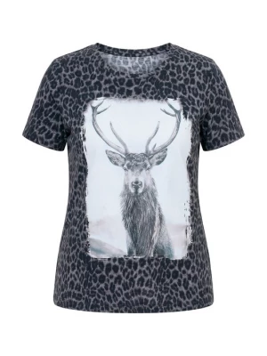 Foto van product Ulla Popken Shirt grijs / zwart