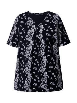 Foto van product Ulla Popken Shirt grijs / zwart / wit