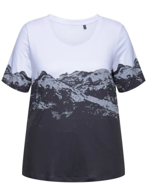 Foto van product Ulla Popken Shirt grijs / zwart / wit