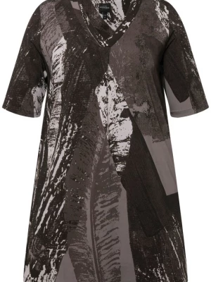 Foto van product Ulla Popken Shirt grijs / zwart / wit