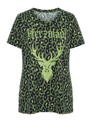 Foto van product Ulla Popken Shirt groen / olijfgroen / zwart