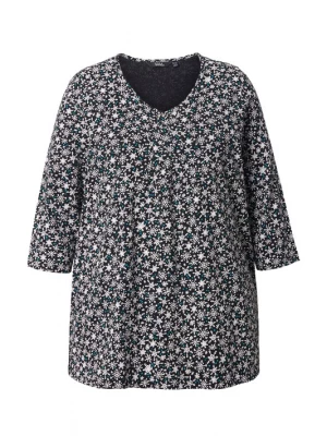 Foto van product Ulla Popken Shirt groen / zwart / wit
