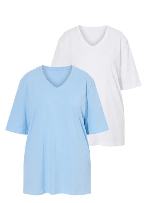 Foto van product Ulla Popken Shirt hemelsblauw / wit