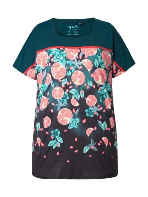 Foto van product Ulla Popken Shirt jade groen / donkergroen / rosa / zwart