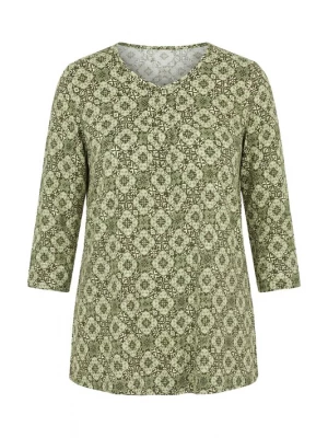 Foto van product Ulla Popken Shirt kaki / lichtgroen