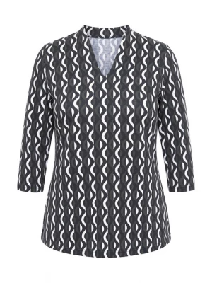 Foto van product Ulla Popken Shirt kaki / wit