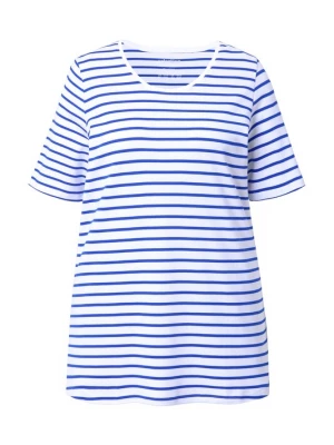 Foto van product Ulla Popken Shirt kobaltblauw / wit