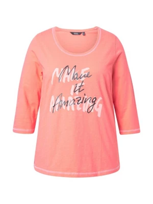 Foto van product Ulla Popken Shirt koraal / rosa / zwart
