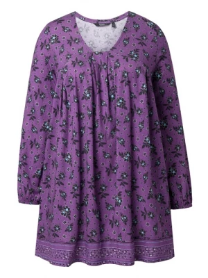 Foto van product Ulla Popken Shirt lichtblauw / aubergine / zwart