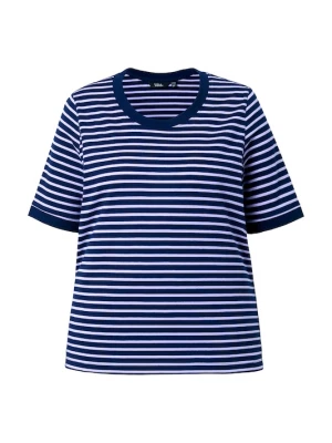 Foto van product Ulla Popken Shirt lichtblauw / donkerblauw