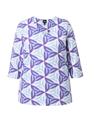 Foto van product Ulla Popken Shirt lichtblauw / lila / wit