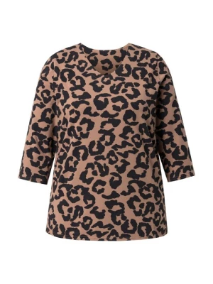 Foto van product Ulla Popken Shirt lichtbruin / zwart