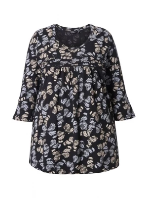 Foto van product Ulla Popken Shirt lichtgeel / grijs / zwart