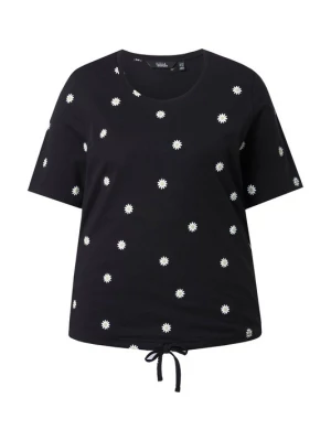 Foto van product Ulla Popken Shirt lichtgeel / zwart / wit
