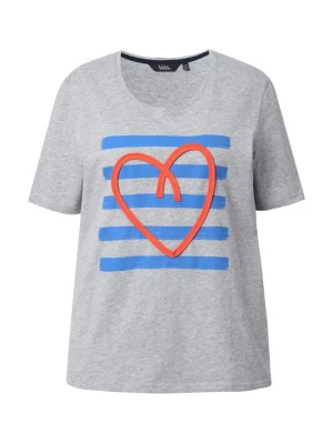 Foto van product Ulla Popken Shirt lichtgrijs / grijs gemêleerd / oranje
