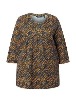 Foto van product Ulla Popken Shirt lichtgrijs / neonoranje / zwart gemêleerd