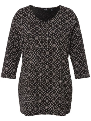 Foto van product Ulla Popken Shirt lichtgrijs / zwart