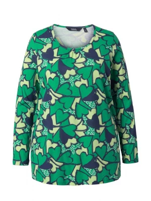 Foto van product Ulla Popken Shirt lichtgroen / zwart
