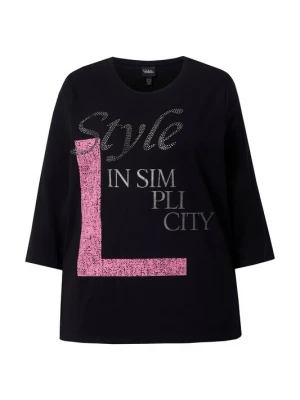 Foto van product Ulla Popken Shirt lichtroze / zwart / zilver
