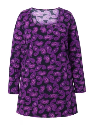 Foto van product Ulla Popken Shirt lila / lichtlila / zwart