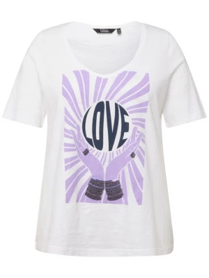 Foto van product Ulla Popken Shirt lila / zwart / wit